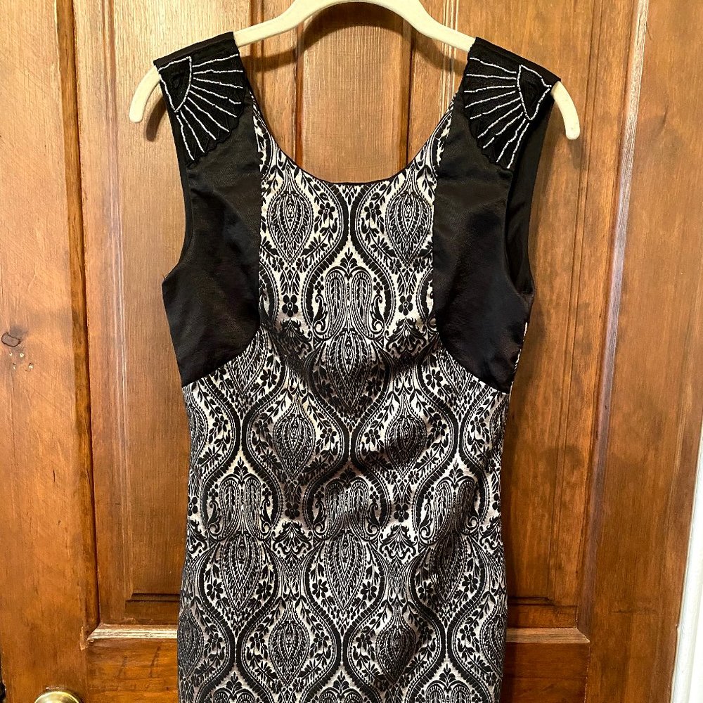 Esley Gold and Black Party Dress